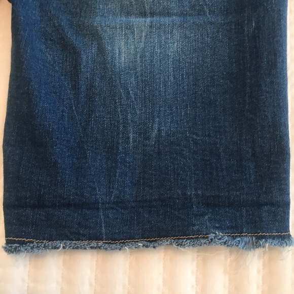 PILCRO by Anthropologie Mid-Rise Slim Denim Shorts Bermuda Size 25 - Picture 7 of 13